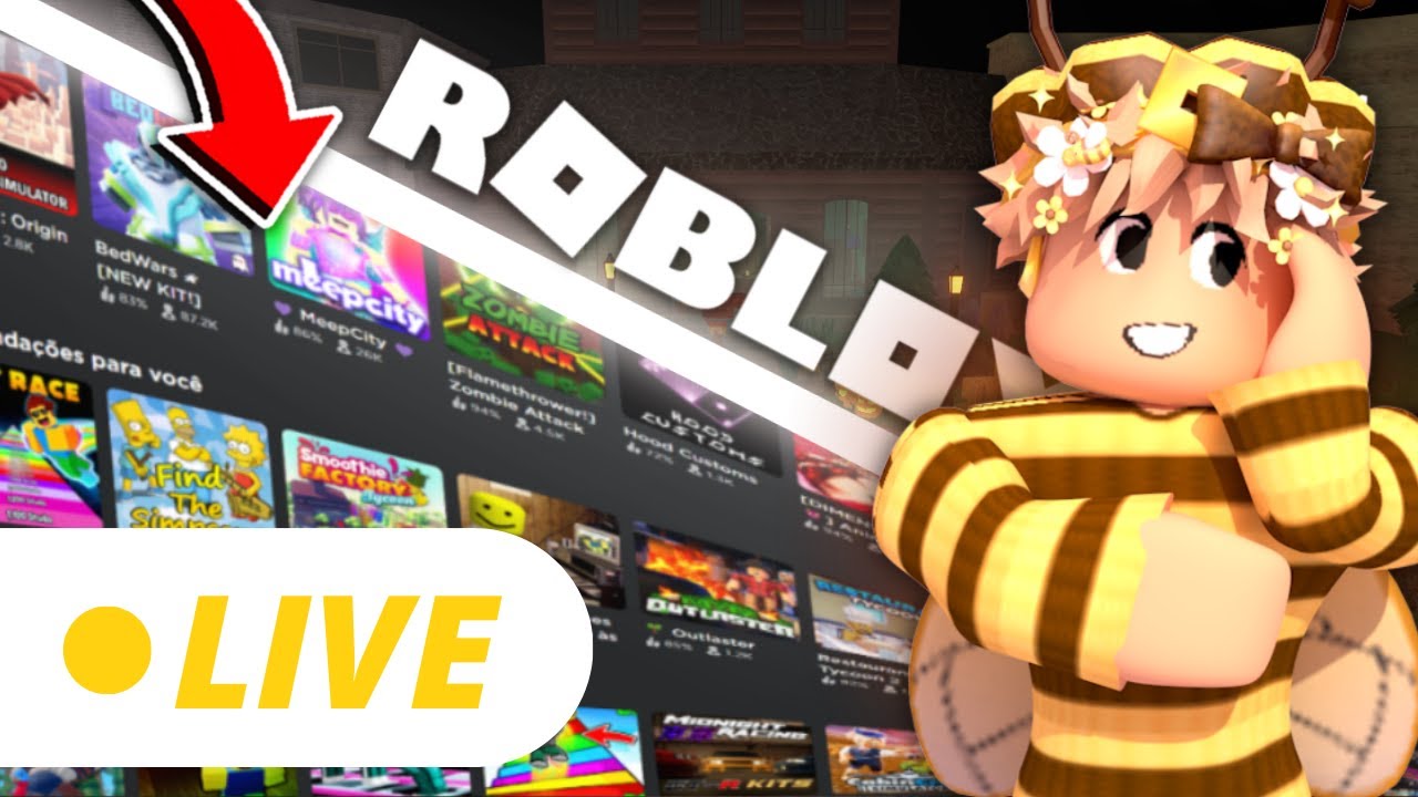 LIVE JOGANDO ROBLOX COM VOCÊS - Roblox 