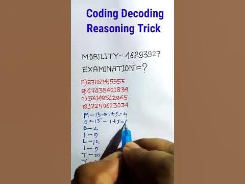 Coding-Decoding Reasoning Trick| Reasoning Classes| Reasoning SSC CGL ...