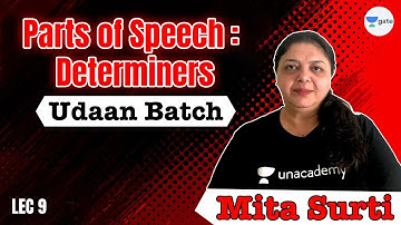 Determiners | L 9 | Parts of Speech | Udaan Batch | GATE 2022 CSE | Mita Ma