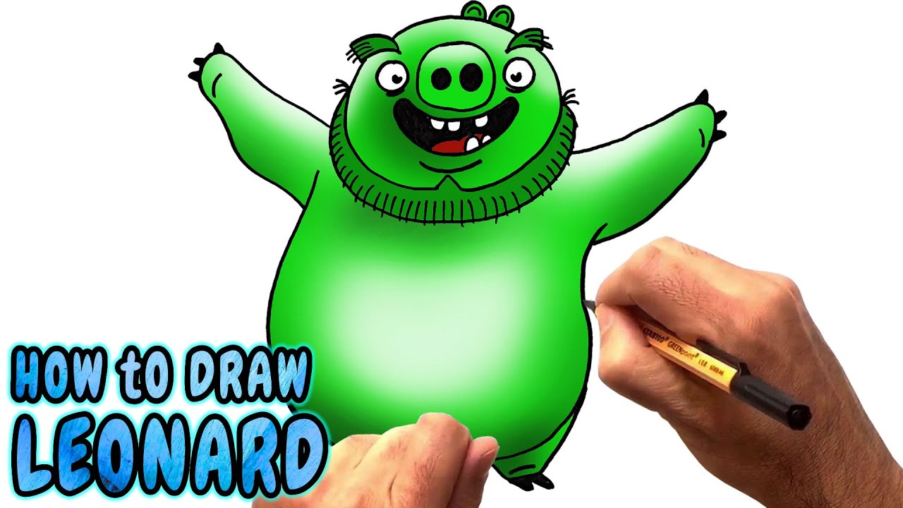 How to Draw Leonard/King Mudbear from The Angry Birds Movie (NARRATED ...