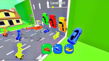 Shape Shifting Gameplay || shifting transform race offline game||shape shifting funny race gameplay