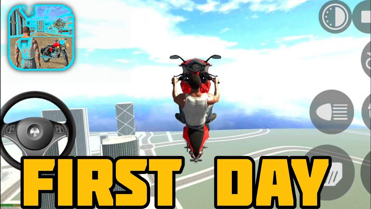 First Day In Indian Bike Driving 3D Game City|Indian Bike Driving 3D ...