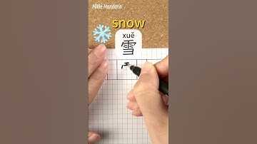 Xue：SNOW⎮Calligraphy⎮Handwriting⎮Hanzi⎮Learn Chinese Character⎮Write and Read Chinese