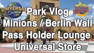 Park Vlog - Minion Land - Berlin Wall - Pass Holder Lounge - Universal Store
