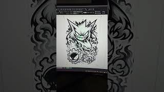 Custom Gengar binder! #pokemon #pokemoncards #laserengraving