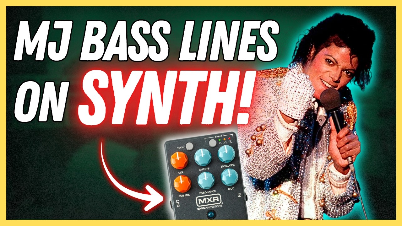 5 Michael Jackson Bass Lines That Sound AMAZING On Bass Synth (MXR® BASS SYNTH) | FREE PDF