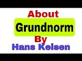 What is Grundnorm |Notes and full explanation | by jurist Hans Kelsen | jurisprudence