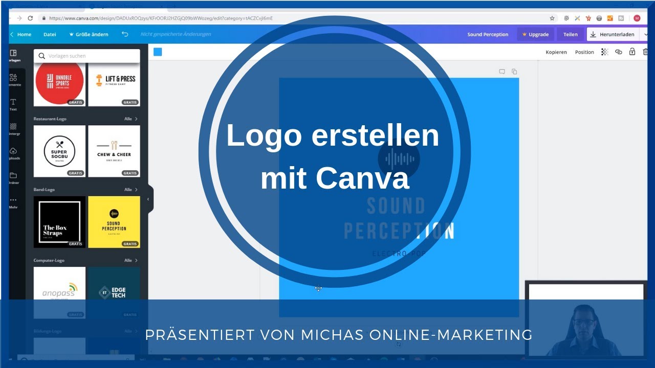 Logo Kostenlos Selbst Erstellen Mit Canva Deutsch 19 Youtube