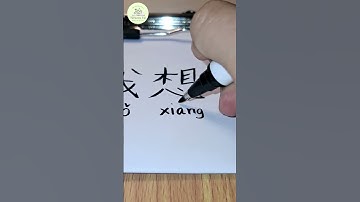 How to write Chinese characters 我想你 (wǒ xiǎng nǐ) I miss you #simplifiedchinese #dailychinese #hsk1