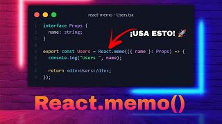 Mejora el rendimiento con React.memo()