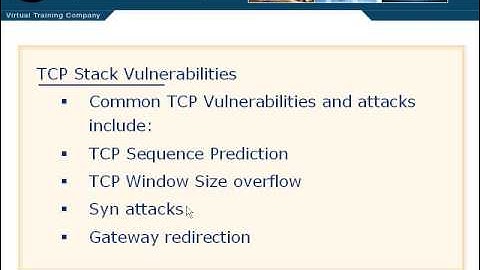 05 TCP Stack Vulnerabilities