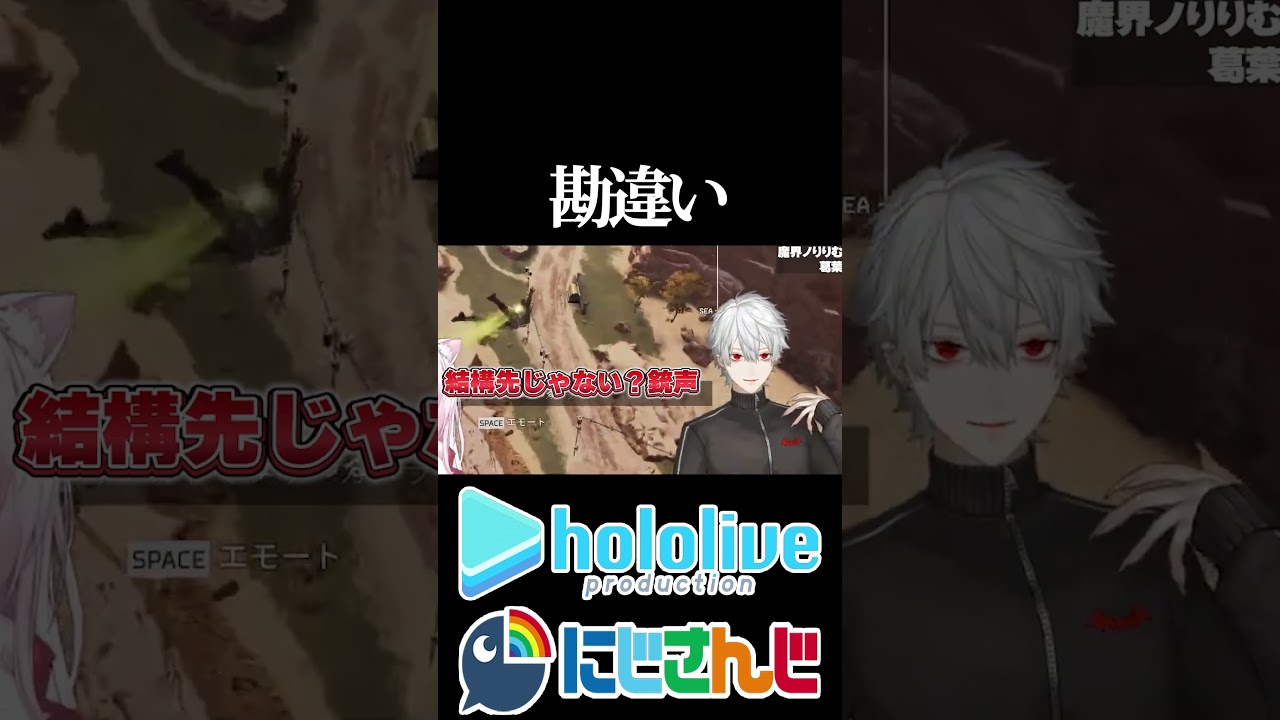 【にじホロ比較シリーズ】勘違い【大空スバル／姫森ルーナ／魔界ノりりむ／葛葉／ホロライブ／にじさんじ／Vtuber／切り抜き】