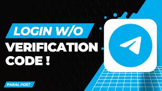 How to Log Into Telegram Without a Verification Code !