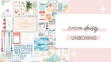 Cocoa Daisy Unboxing | Wayfarer Kits | Classic Happy Planner Erin Condren | Memory Keeping Kits