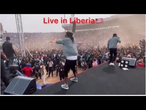 Psquare brothers are still loved; massive crowd watch them perform in Liberia