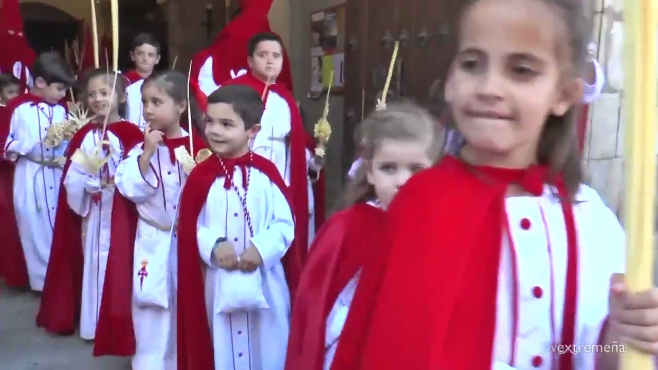 TVEX 02-04-23 SEMANA SANTA MÉRIDA 2023 DOMINGO RAMOS COFRADÍA INFANTIL