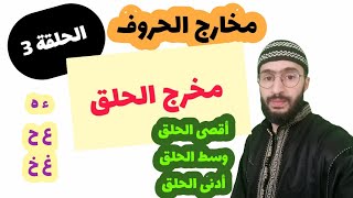 مخارج الحروف - الحلقة 3 - مخرج الحلق - زكرياء أبو يحيى