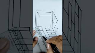 How to draw a 3D cool drawing with me #drawing #art #3D #shorts