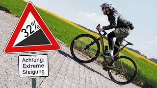Steilste Straße Deutschlands (32%) mit dem Gravel-Bike