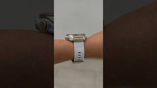 Garmin Fenix 8 + QuickFit Cream Nylon Strap with Soft Gold Hardware screenshot 3