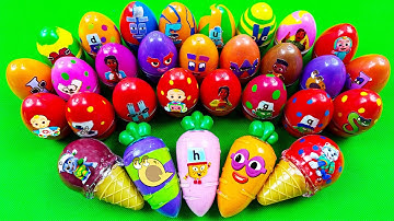 Rainbow SLIME Egg: Looking Numberblocks, Alphablocks, Cocomelon Clay Coloring! Satisfying ASMR Video