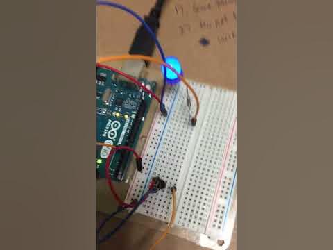 Temperature sensor and LED circuit with Arduino - YouTube