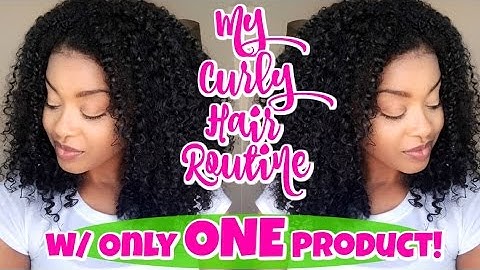 My Curly Hair Routine | Using Only ONE Product!