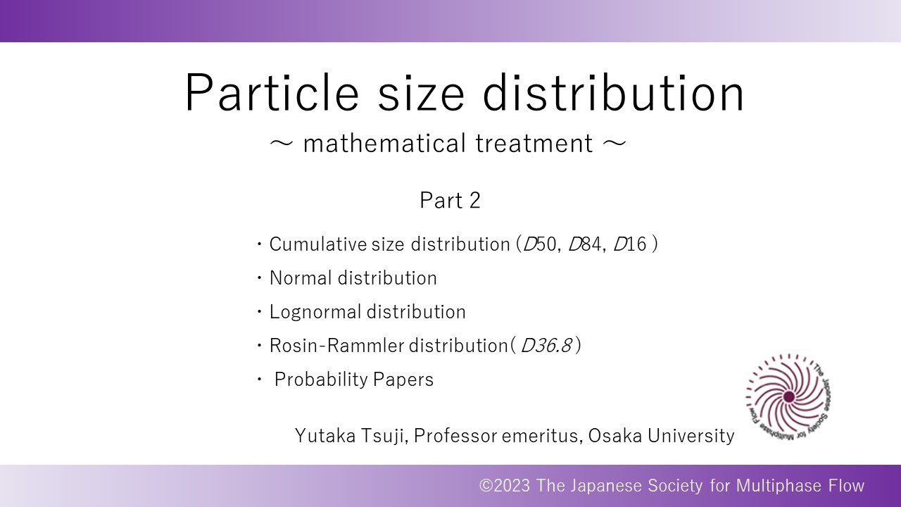 Particle size distribution (Mathematical treatment) 2