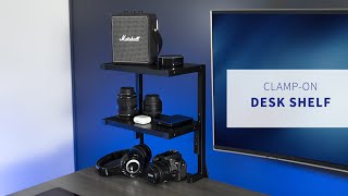 STAND-SHELF2C Above/Below Clamp-on 13” Dual Shelf by VIVO