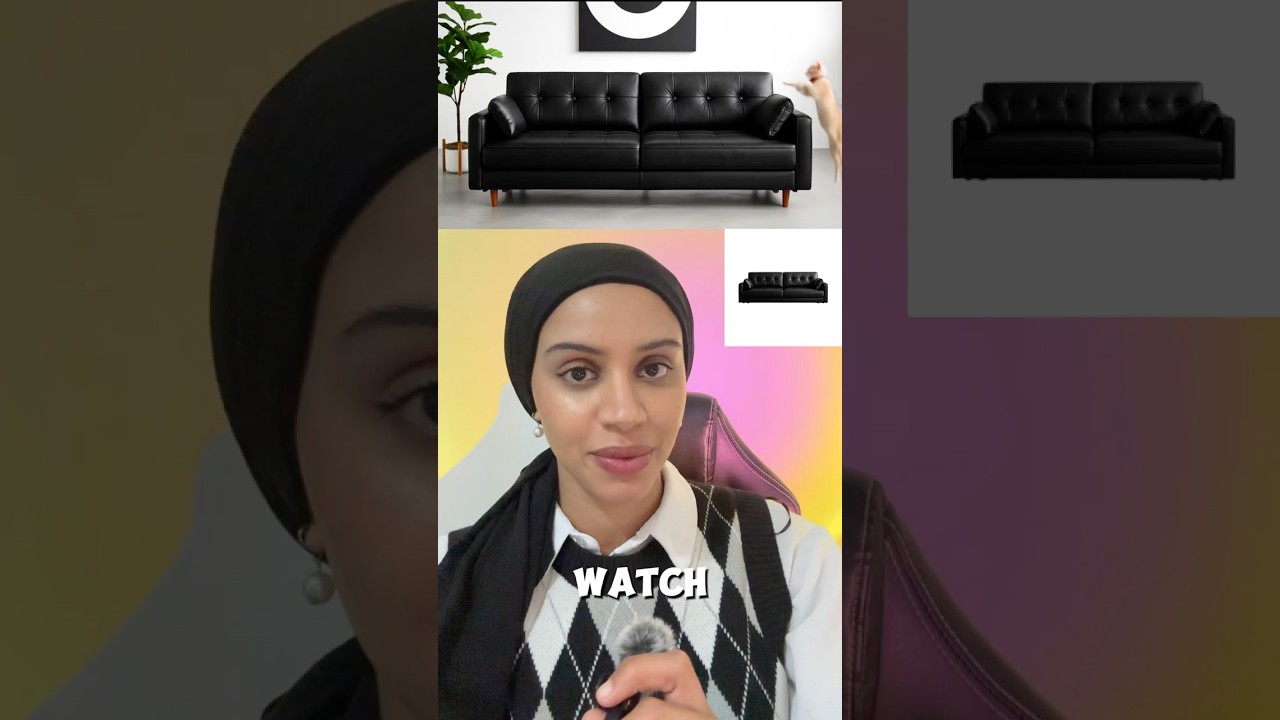 How to create an AI video of sofa with a cute cat!