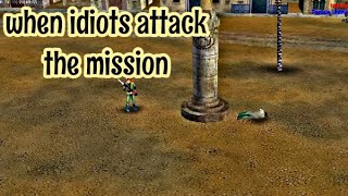 C&amp;C Generals Zero Hour (MISSION  MAP) *when idiots attack the mission*