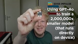 Using GPT4o to train a 2,000,000x smaller model (that runs directly on device)