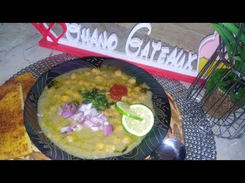 حمص دوبل زيت وصفة بنينة محبوبة لدى الجميع