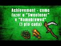 Tibia Achievements - Sweetener e Homebrewed (1 ponto cada)