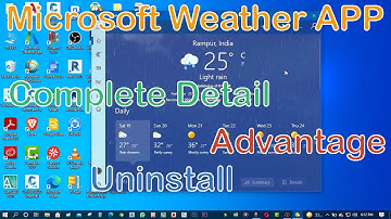 How to Remove | Uninstall | Microsoft Weather App | Have a Look Weather App on Windows 10