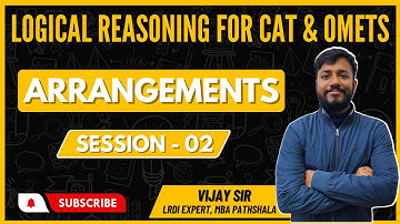 Logical Reasoning | Linear Arrangements (Mod)| Session 02 | MBA Pathshala | Vijay Sir | #CAT #LRDI