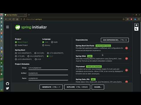 Project creation in spring boot and eclipse IDE