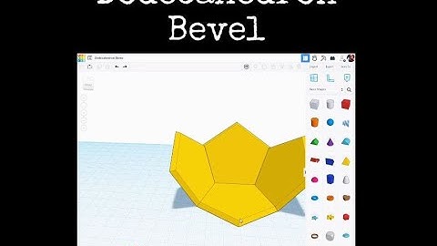 TinkerCAD Tips! How to make the bevels for the Dodecahedron.       #tinkercad #caddesign #3dprinting