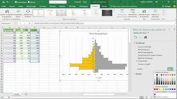 Créer une Pyramide des âges dans Excel
