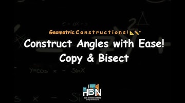 Learn to Construct Angles Easily! | Copying & Bisecting Angles with Compass