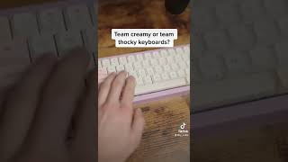 are you team creamy or thocky? 🤔 #shorts #customkeyboard #keyboardsoundtest #keyboardasmr screenshot 5