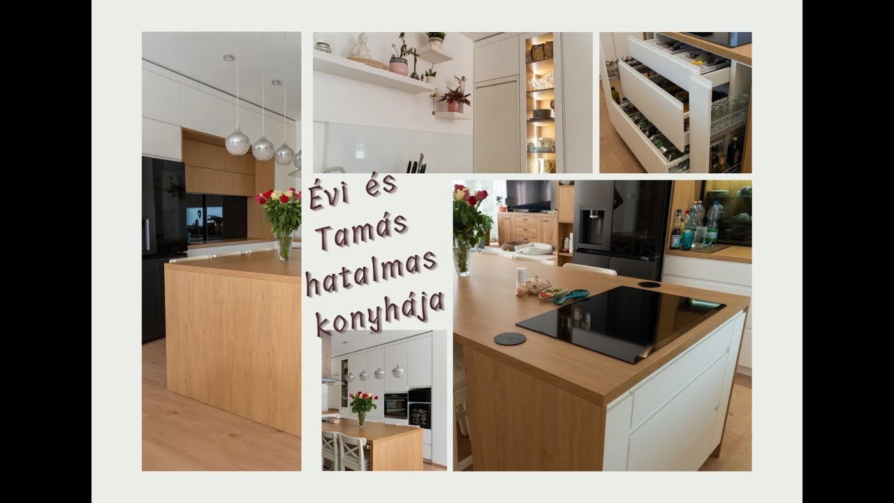 Évi és Tamás nem aprózták el, 20m2-re készíthettünk nekik egy álomkonyhát