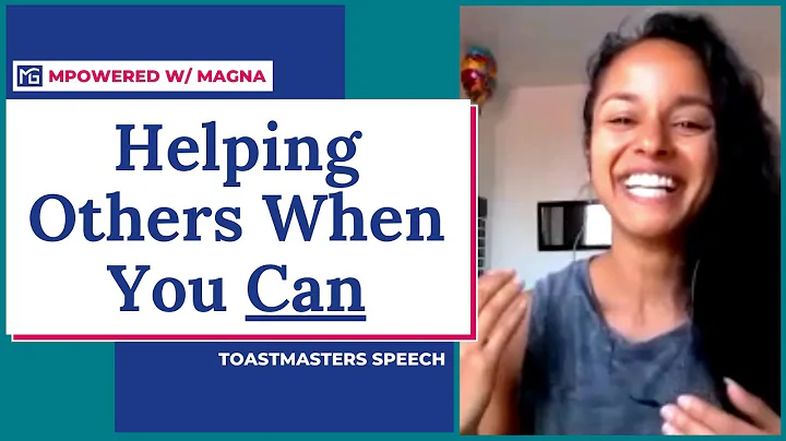 Birthday Balloons & How We Feel About Helping Others | Mpowered w Magna | Toastmasters Speech