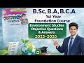 B.Sc , B.A , B.C.A 1st year foundation course environment studies ke questions and answers 📚