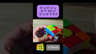 Here's how to solve V-Perm | PLL | CFOP Method | AdityaCubes #puzzle #cubing #rubikscube