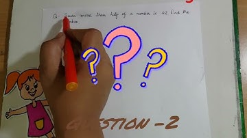 Class 8th- Linear Equation in one variable(Innings-8.1)Q2&3