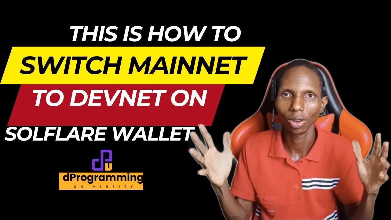 How To Switch From Mainnet To Devnet on Solana Solflare Wallet EXPLAINED |  Blockchain Development