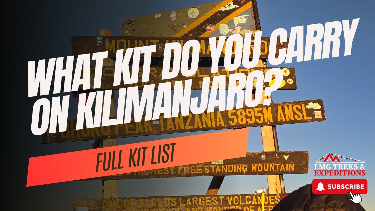What Kit Do You Carry On A Daily Basis On Kilimanjaro?