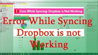 Error While Syncing Dropbox is not Working . Bookkeeper software screenshot 2