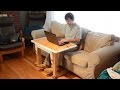 Knock-down laptop table for couch / standup desk